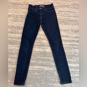 Levi's 311 Dark Indigo Jeans with Gold Stitching